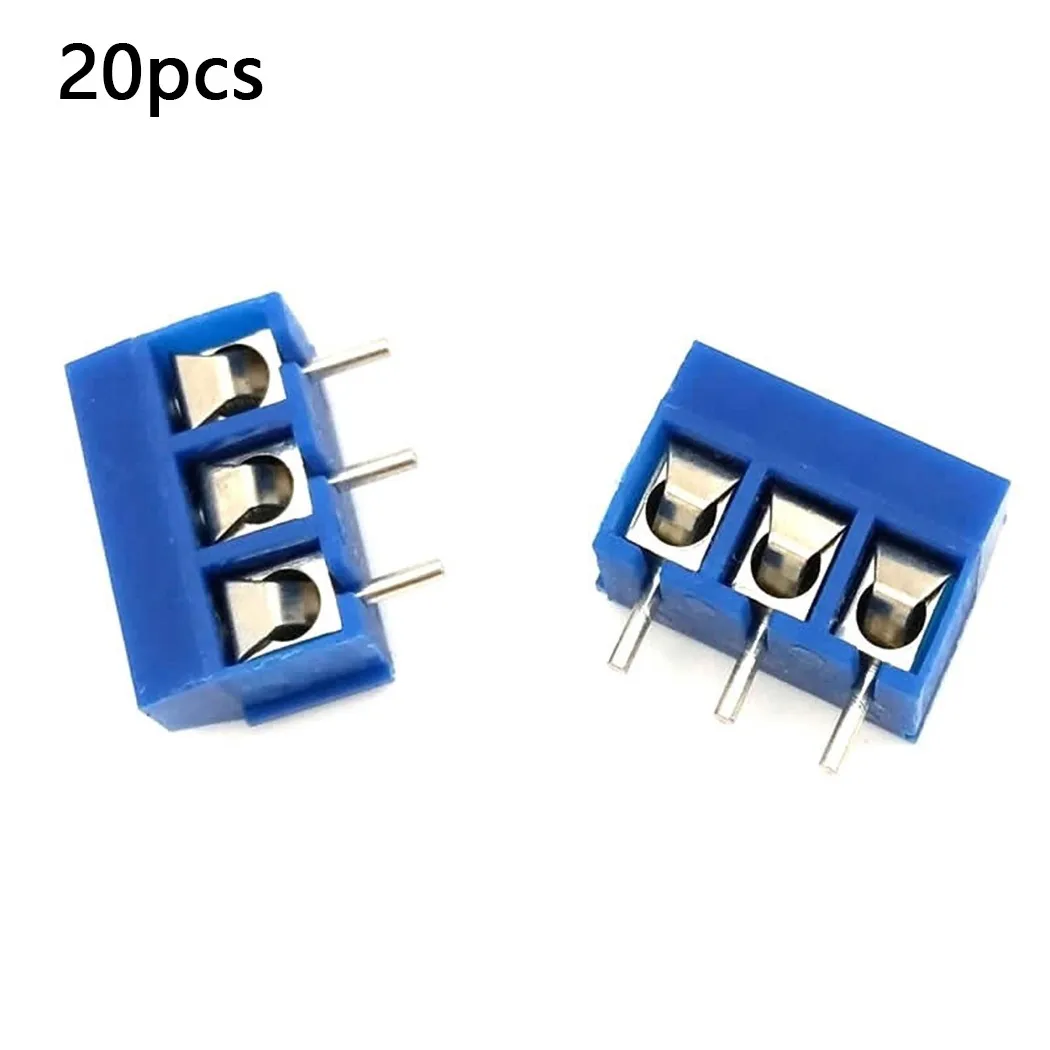 

20pcs Screw Terminal Block Connector 2P 3P Screw Plug-in C Terminal Block PCB Mounting Adapter Socket Screw