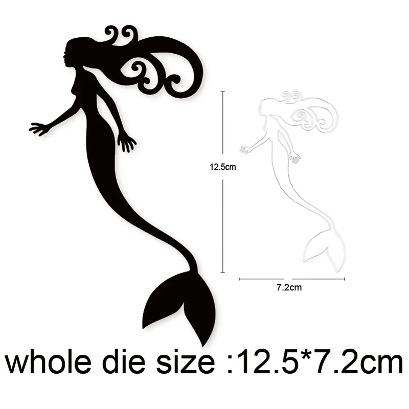 

2020 New Metal Cutting Dies Woman Beauty Mermaid Craft Dies Scrapbooking dies Album Cards Making Embossing Die Cut stencils dies