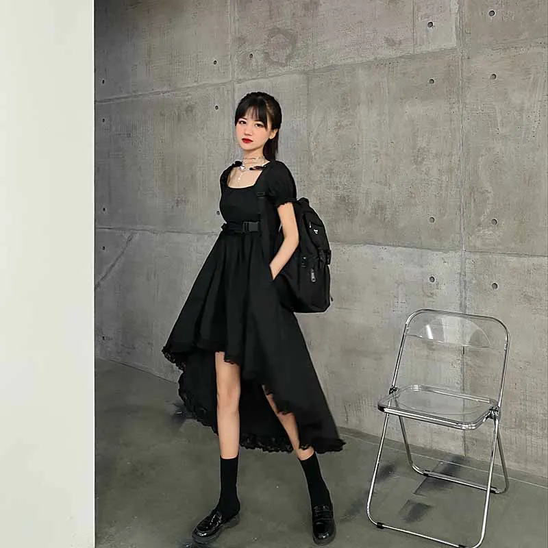 Lrregular ТРАПЕЦИЕВИДНОЕ женское платье 2021 новый летний комплект из футболки с