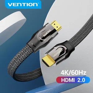 Vention HDMI кабель 4K 60Гц HDMI 2,0 кабель со штыревыми соединителями на обоих концах для подключения с мультимедийным интерфейсом высокой четкости выключатель света для PS34 портативных ПК проектор аудио кабель HDMI