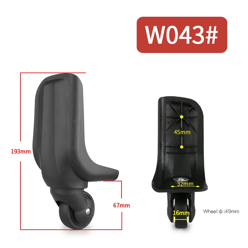 Luggage Wheels Accessories Replacement Wheels Silent Wheel Shock Absorption Universal Casters Repair Luggage High Quality Wheels