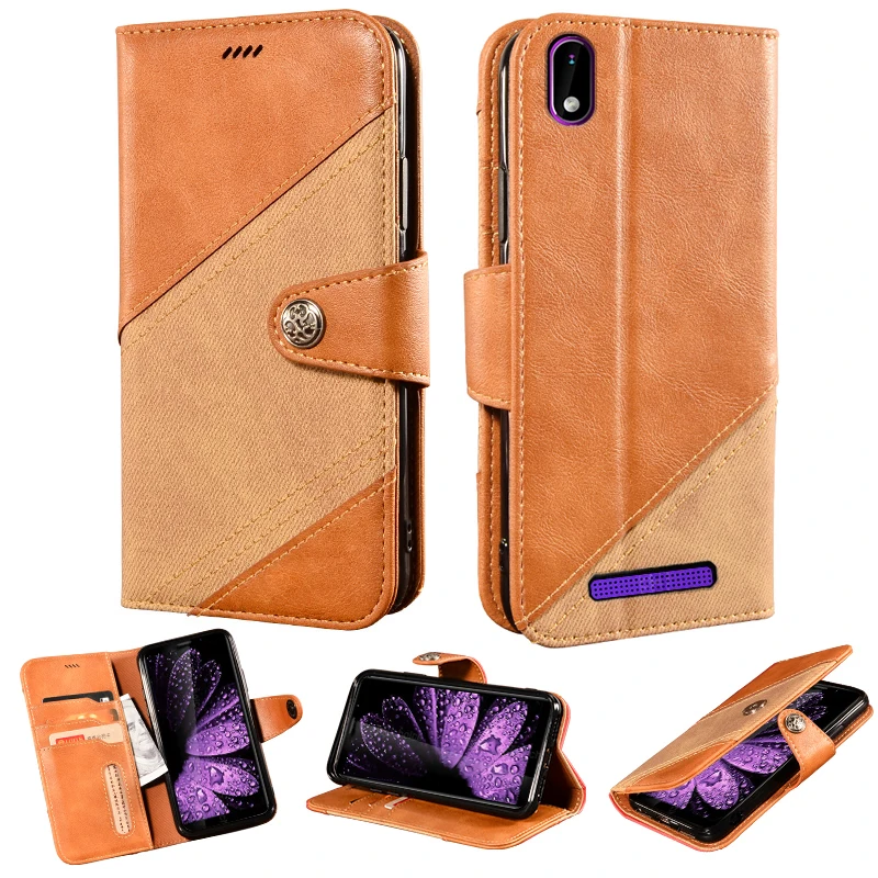 For Leagoo Z10 Z 10 Case 5.0 inch Splicing Color Retro Pattern Phone Cover Magnetic Vintage Leather | Мобильные телефоны и