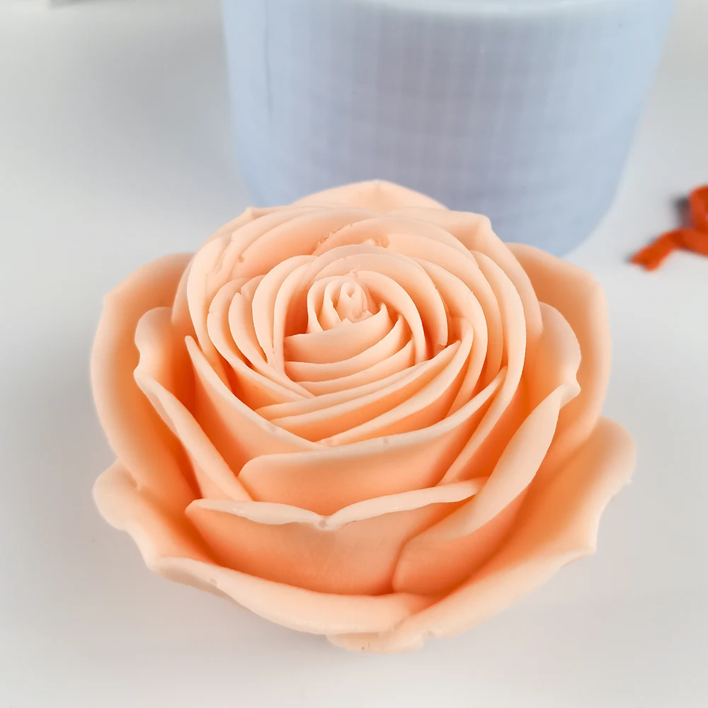 

HC0300 PRZY Rose Bouquet Multilayer Rose Soap Flower Mold Mold Silicone Decoration Plant Molds Flowers Candle Moulds Bouquet