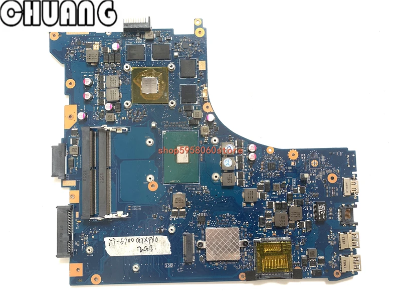 Материнская плата для ноутбука Asus GL552VW i7 6700HQ 2 6 ГГц и GTX960 Гб 60NB09I0 MB3000 100%