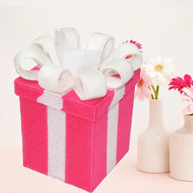 12x12x14cm Carton Gift storage tissue box embroidery kit DIY handmade craft set Crocheting knitting needlework supplies | Дом и сад