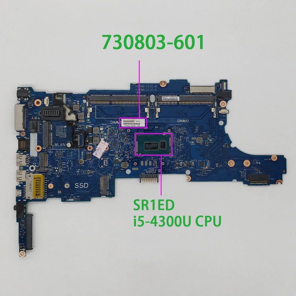 730803 601 001 501 w i5 4300U CPU 6050A2560201 MB для HP EliteBook 840 850 G1 материнская плата