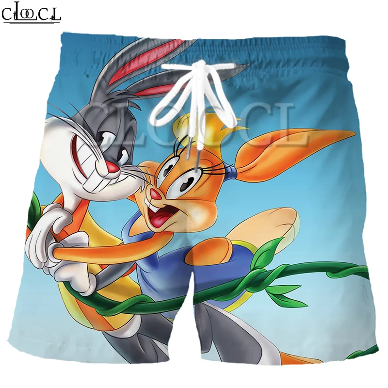 Шорты CLOOCL с мультяшным принтом жуков и зайчиков модные повседневные короткие