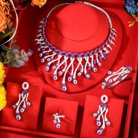soramoore famous brand bling sequins luxury africa dubai jewelry sets for women wedding party zircon wedding bridal jewelry set