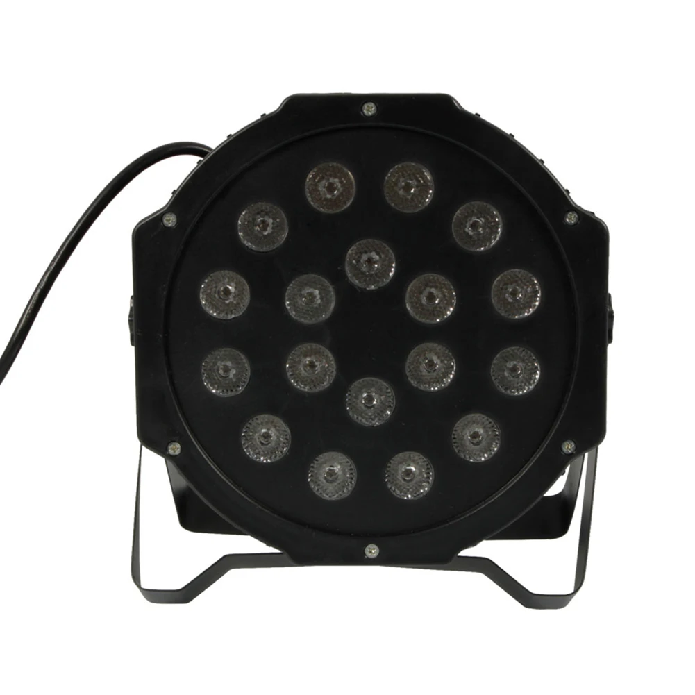 

18W 18-LED RGB Stage Light Black WWO66
