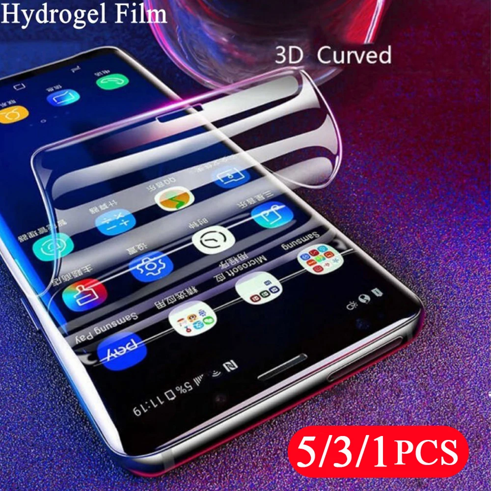 

5/3/1Pcs soft protective full cover for xiaomi redmi 6 6A 7A note 7 8 pro 8T 8A hydrogel film Not Glass phone screen protector