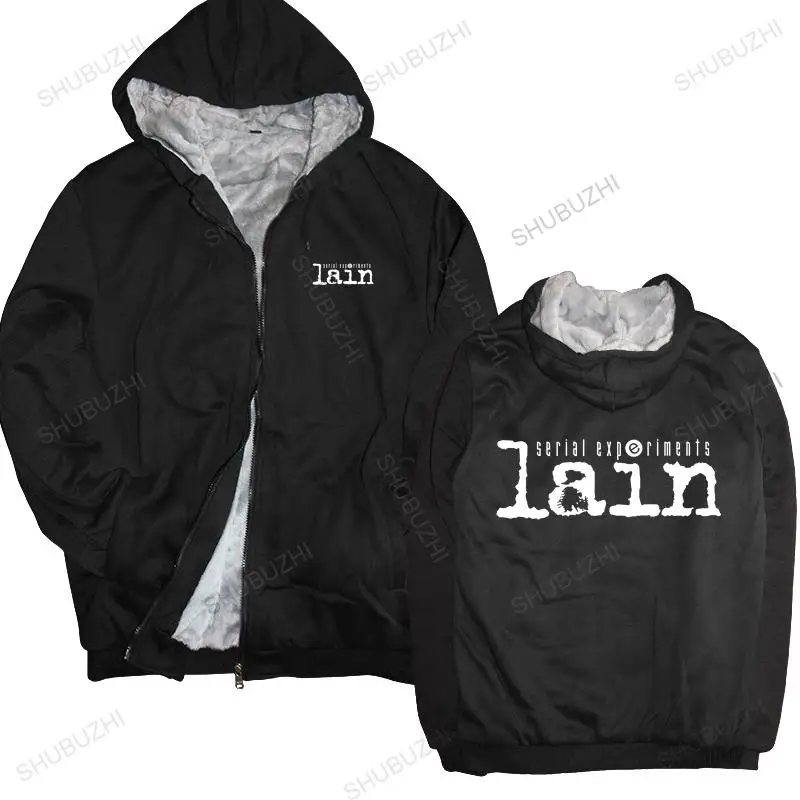 

Men streetwear hooded zipper Serial Experiments Lain hoodie Men Cotton Harajuku Japan Manga Iwakura mens shubuzhi hoodies