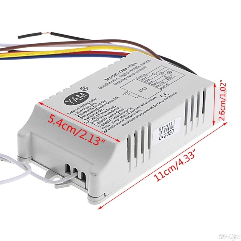 Беспроводной передатчик приемник с дистанционным управлением 220 В 1/2/3/4