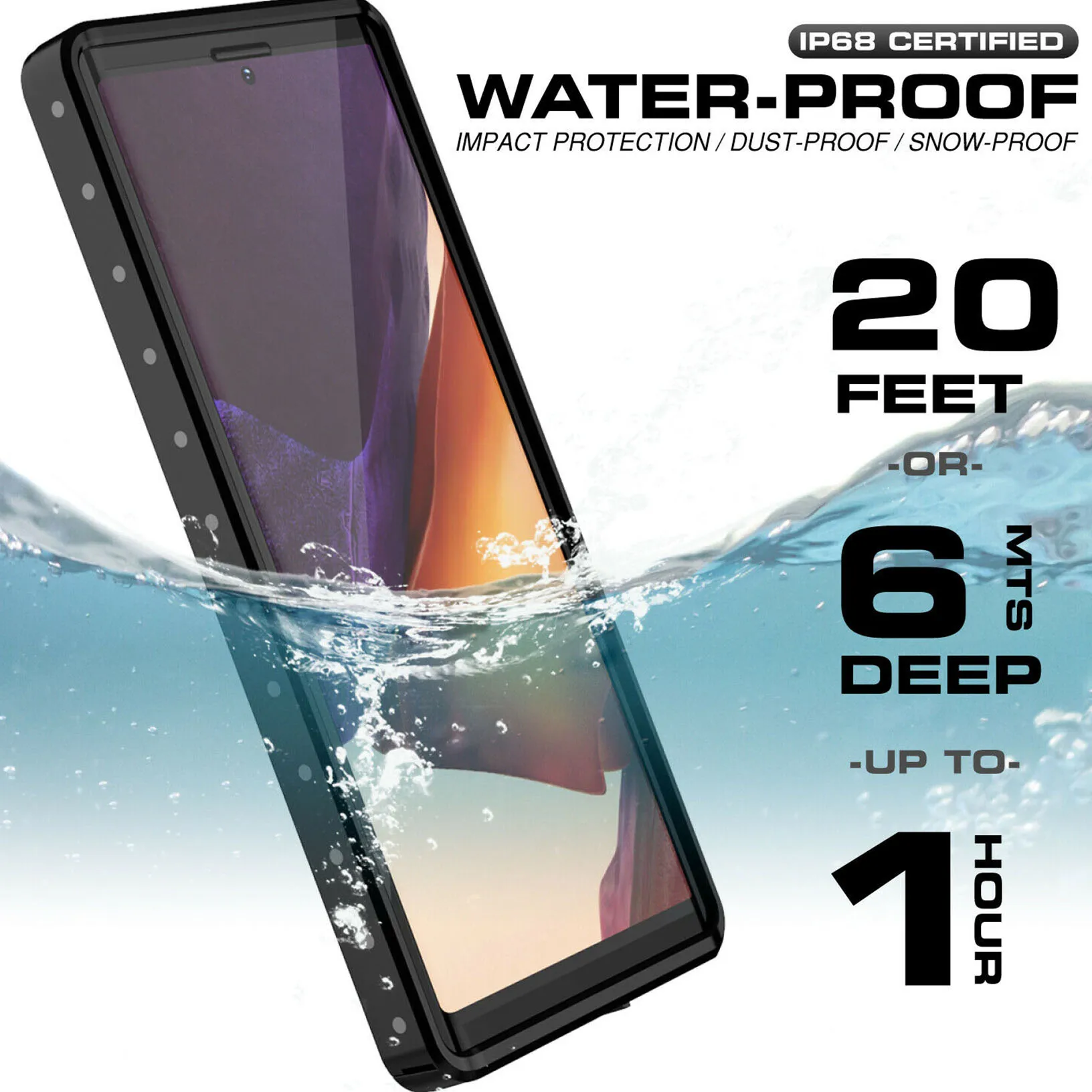 

For Galaxy Note 20 /20 Ultra 5G Life Waterproof Shockproof Case Screen Protector