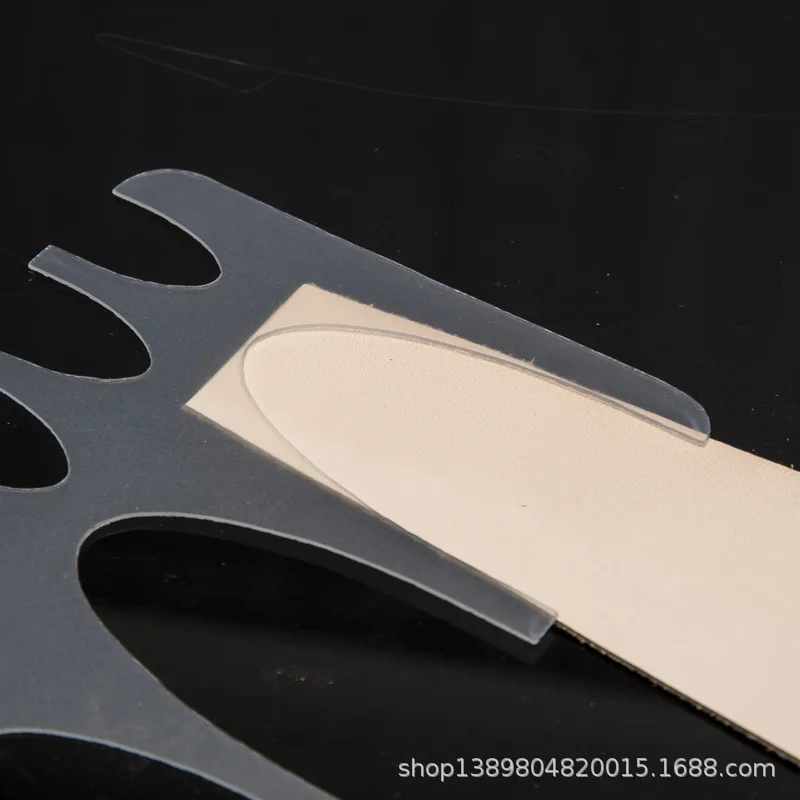 Кожаные инструменты Круглый угол датчик закругленный шаблон/ремень кожаный