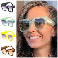 fashion sunglasses rice nials sun glasses unisex eyeglasses oversize frame goggles anti uv spectacles square adumbral a