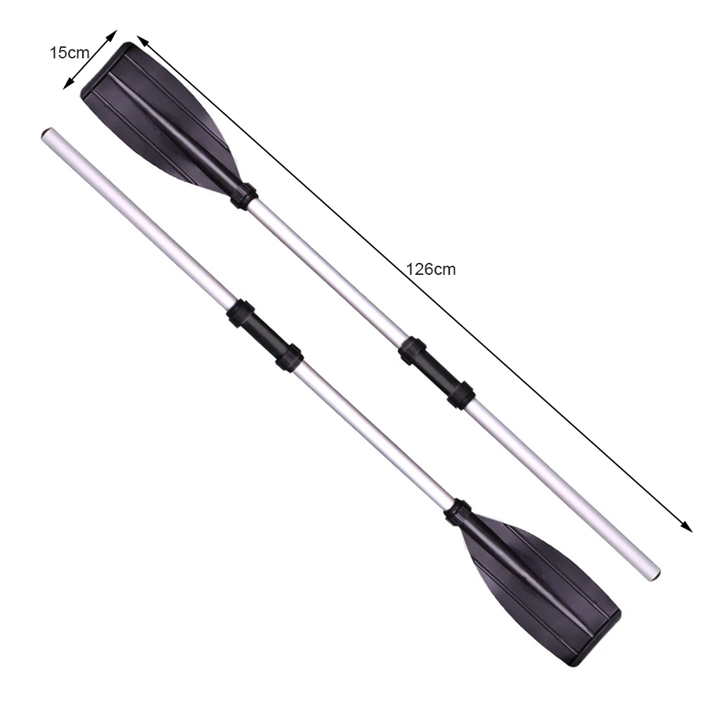 

2 PCS Kayak Paddles Aluminum Alloy Lightweight Detachable Float Afloat Oars for Canoeing Kayaking Rafting Inflatable Boat