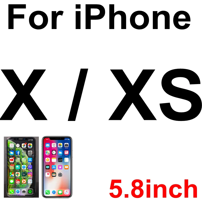 20 шт./лот 9H закаленное стекло для iPhone 11 Pro Max X Ten 5 5S SE 6 6s 7 8 Plus XS XR XS Max защитная пленка из пенопласта посылка - Цвет: X XS