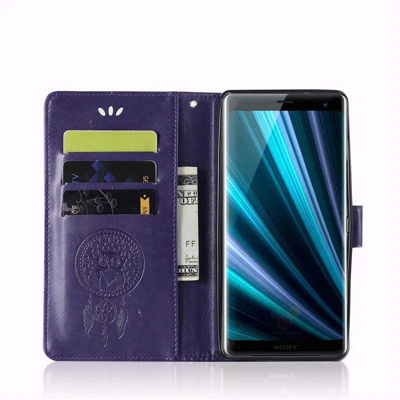 Чехол для Sony Xperia XZ3 чехол роскошный флип из искусственной кожи H8416 двойной тонкий