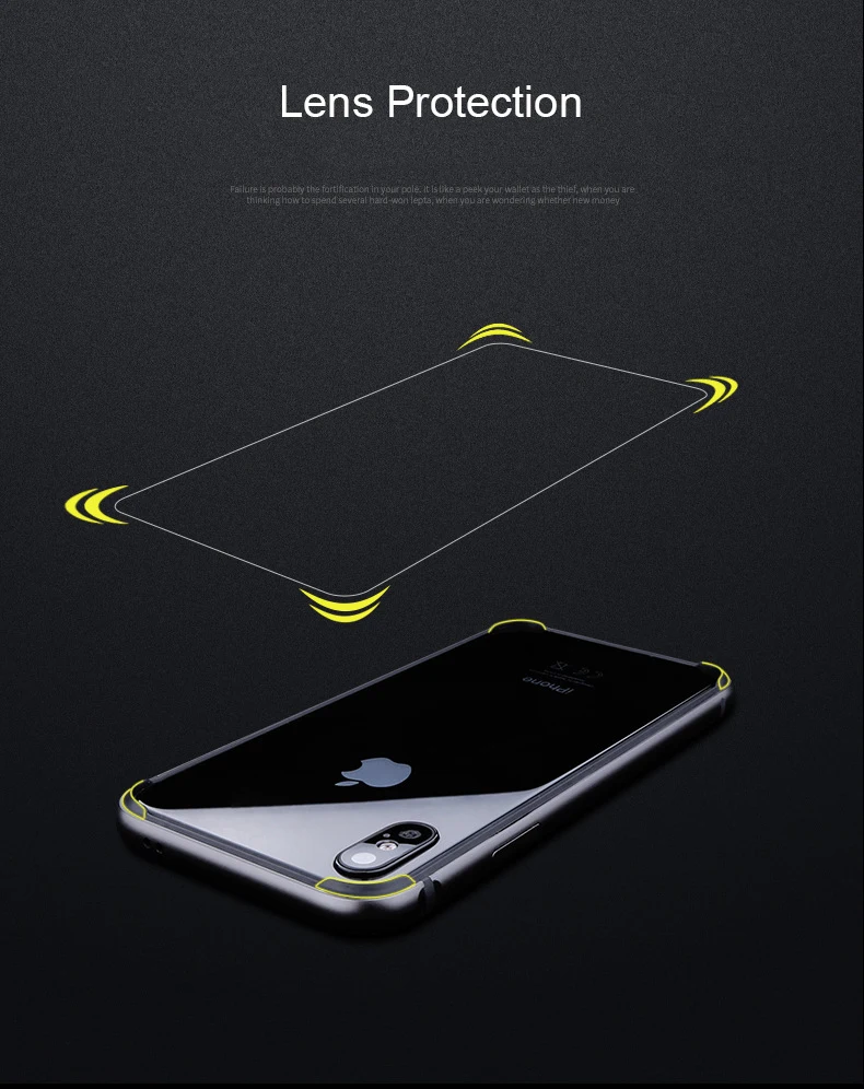 Lofter алюминиевый бампер для iPhone X металлическая рамка Полная защита чехол сплошной цвет чехол для телефона TPU силиконовый чехол Capinha Coque