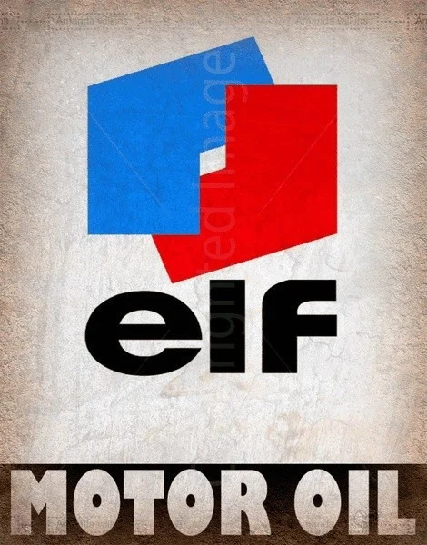 Новый знак эльф мотор масло гараж старинный сервис металлический оловянный