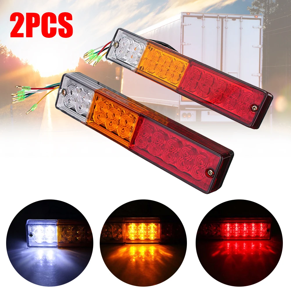 

12/24V motorcycle rear light led Universal motorcycle brake light Truck Side Marker Led Reflector Motorcycle Car headlights