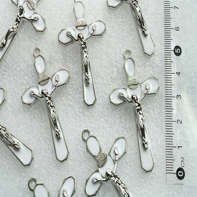 30 шт./Медаль Иисуса благословного Креста разноцветная подвеска-крест | Украшения