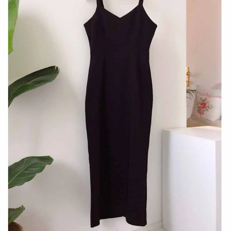 

Elegant Vintage Women Two Pieces Set White Hollow Out Shirt Black Sleeveless Maxi Sexy Dress Plus Size Spring Fashion 2020