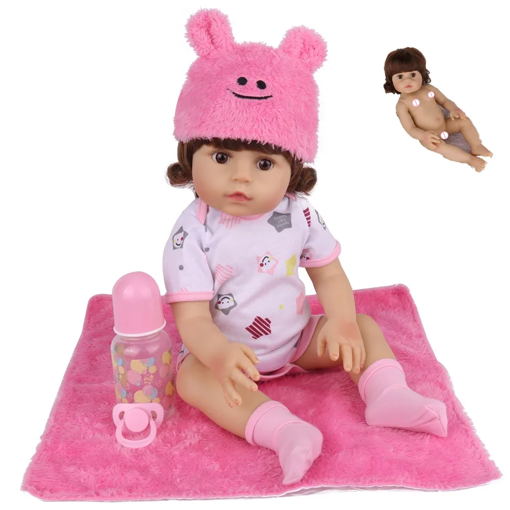 18 inc. Reborn Baby Dolls куклы для всего тела Vinly Girl милые мягкие реалистичные ручной работы