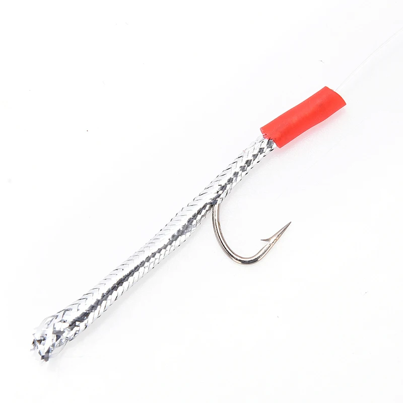 Sabiki Soft Fishing Hooks Rigs Bait Jigs Fish Head String Hook Artificial Lure Worn Fake | Спорт и развлечения