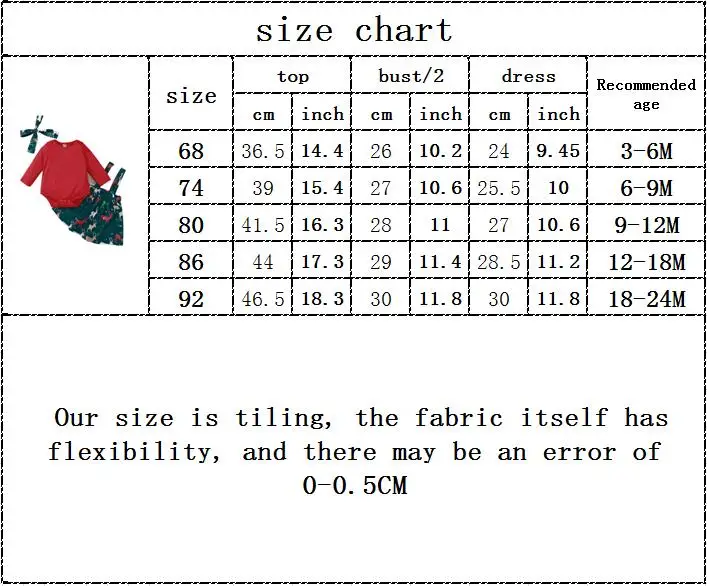 

infant kids baby girls autumn full sleeve solid tops bodysuit+strap dress+headband toddler ELK print clothes sets 3pcs 3-24M