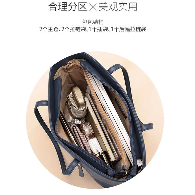 

New Fashion Women's Tote Bag Split Leather Handbags Female Casual Beach Shoulder Bags Women's Messenger Tote Shopping Travel
