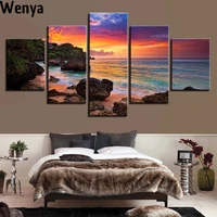 harry style canvas painting wall art pictures 5 sunset glow paintings home decoration living room prints beach landscape posters