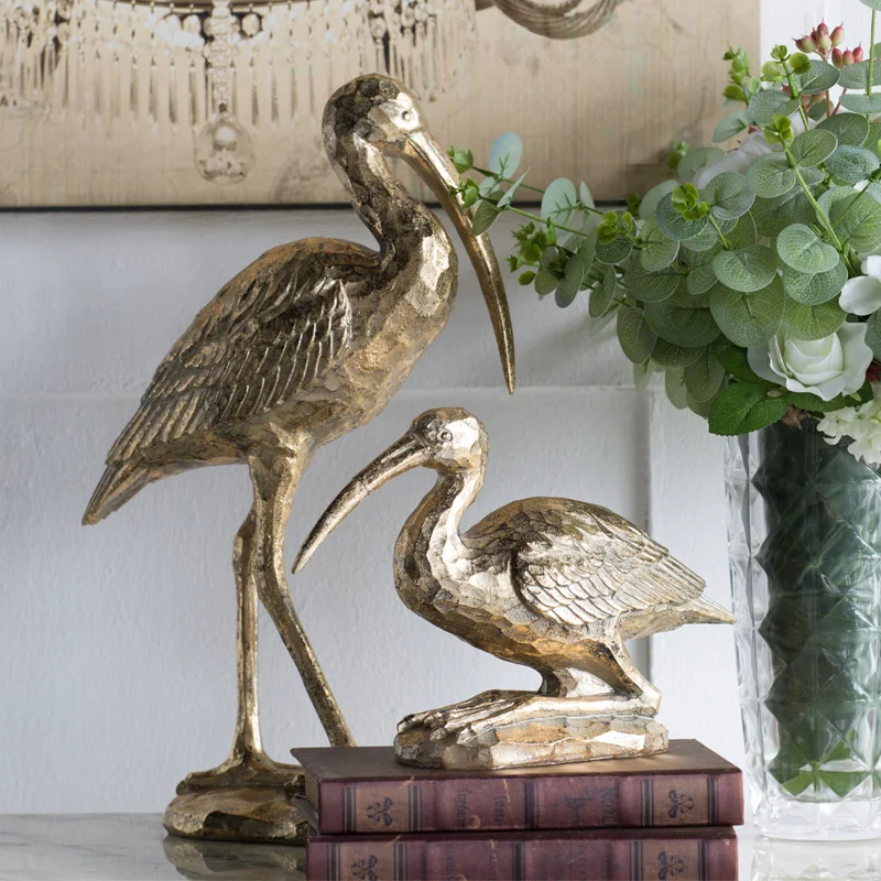 

RETRO PELECANIDAE ART SCULPTURE ANIMAL CORMORANT BIRD FIGURINES RESIN CRAFTS HOME DECORATION ACCESSORIES FOR LIVING ROOM R4989