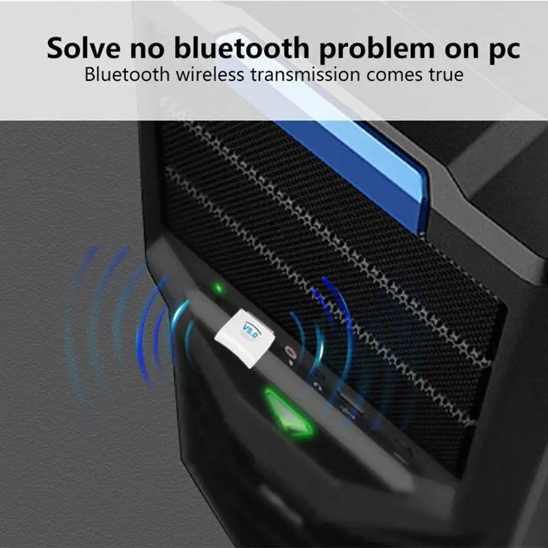Настольный адаптер USB Bluetooth для компьютера из АБС-пластика 5 0 | Электроника