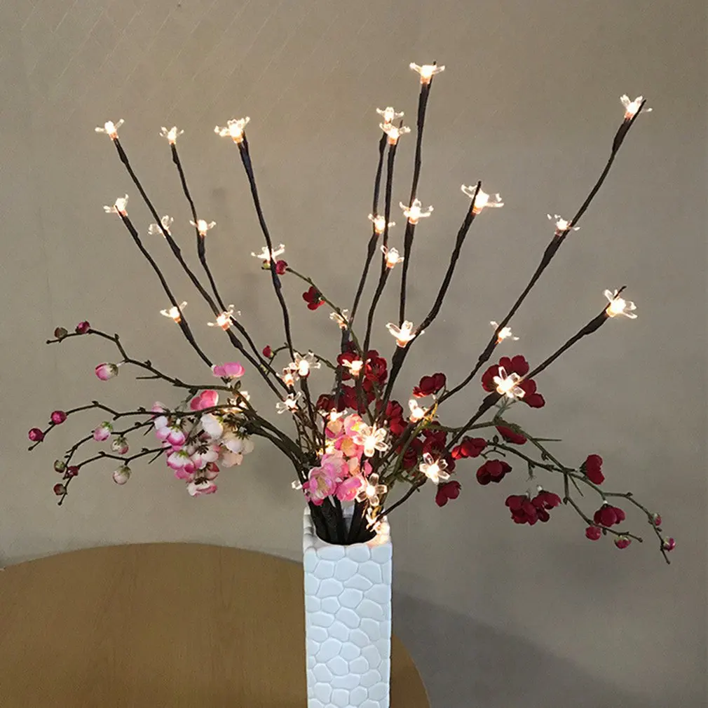 Ветка дерева Led свет Рождество День кулон в виде ветка Батарея сад украшение