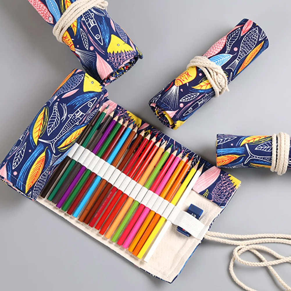 12/24/36 отверстий чехол Карандаш для девочек и мальчиков сумка карандаш кавайная с