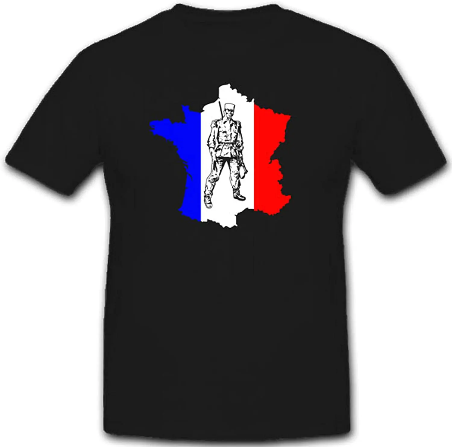 Футболка мужская с французскими солдатами повседневная короткая рубашка