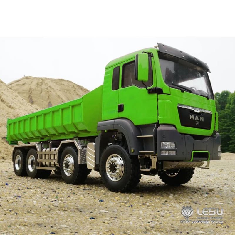 

LESU 1/14 MAN TGS 8*8 Hydraulic RC Dumper Lorry Truck Remote Control Roll On/Off Tipper Model Toys Gifts TH01997-SMT5