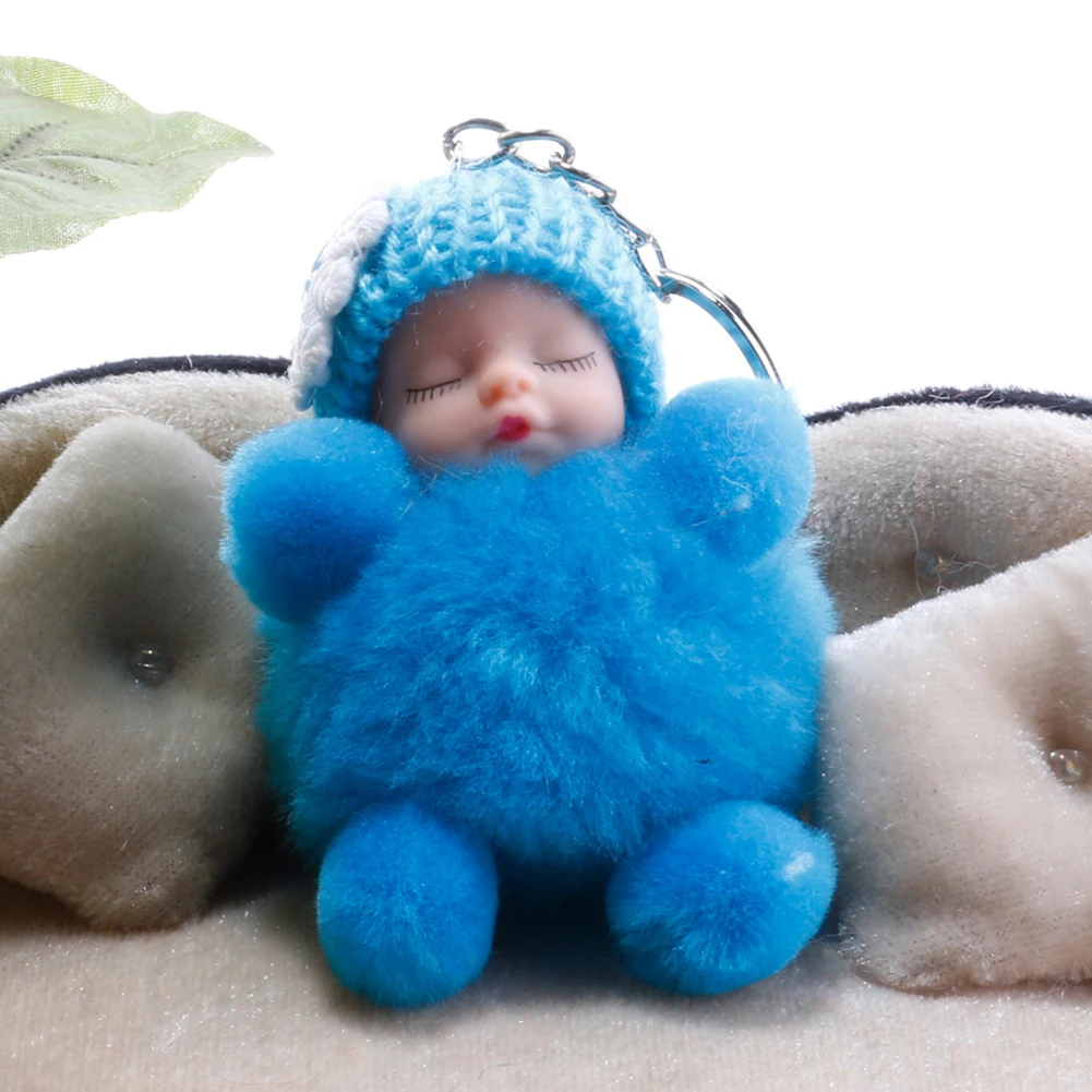 Симпатичные Брелки для девочки спальный мешок малышей с бантом плюшевые куклы