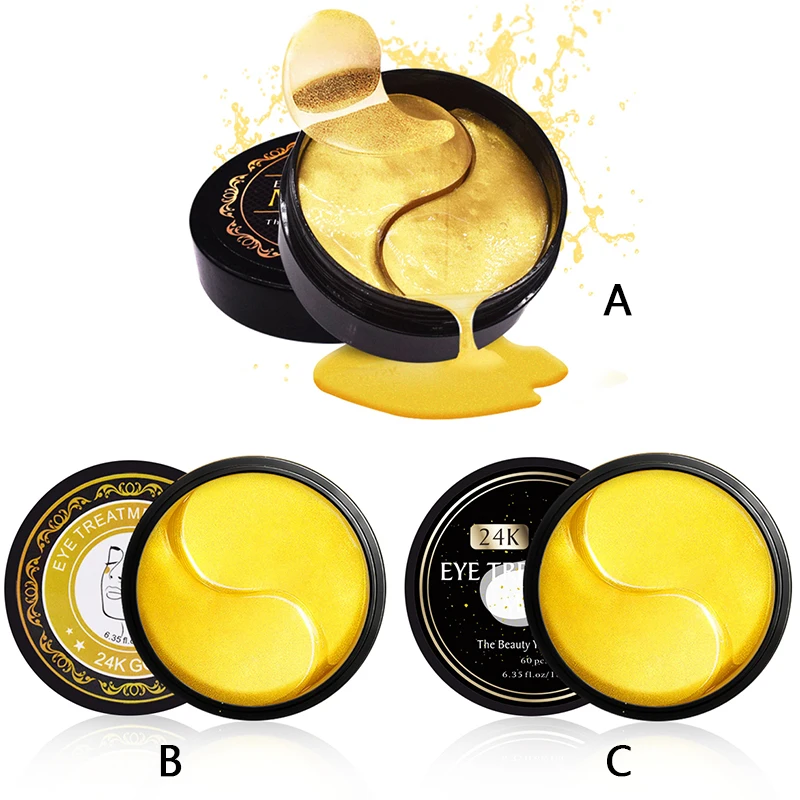 

3 Choices 24k Anti-wrinkles Gold Gel Eye Mask Moisturizing Firming Skin Anti-puffiness Smooth Fine Lines Eye Mask