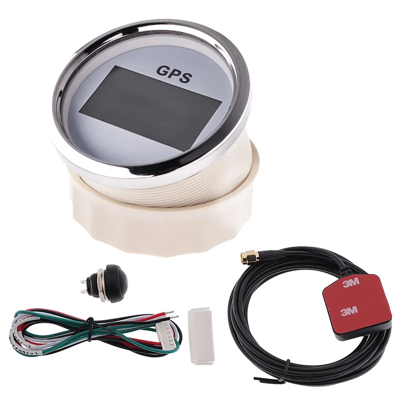 Цифровой 85 мм GPS Спидометр с 7 цветов Подсветка ЖК дисплей Дисплей одометр