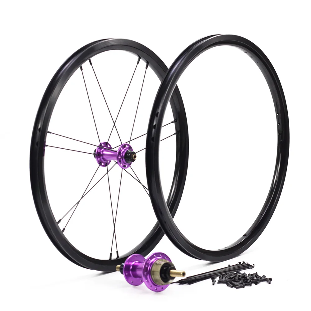 Silverock литые диски 1" 1 3/8" 349 обода тормоза NBR 14H 21H для Brompton 3sixty складной велосипед на заказ велосипед колесная множество цветов