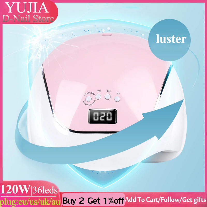 УФ светодиодный лампа для сушки гель лака ногтей 180/120/80 Вт|Сушилки ногтей| |