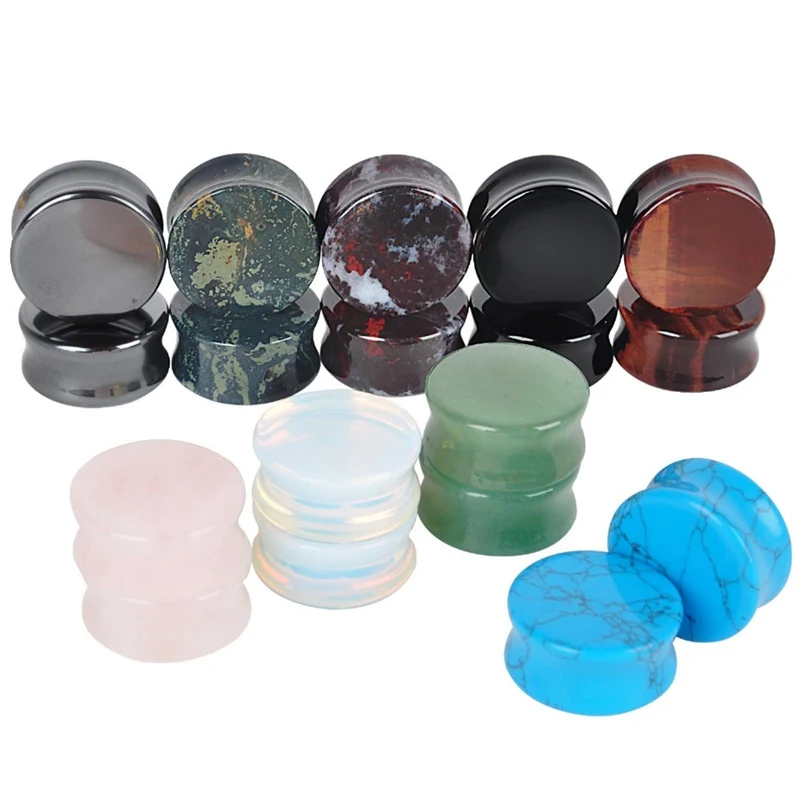 Полудрагоценный полудрагоценный камень с зелеными глазами 5 25 мм 1 пара заглушка