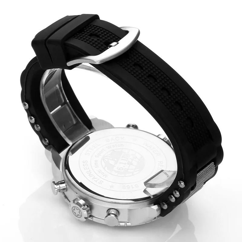 6 11 новые мужские многофункциональные двойной дисплей светодиодный цифровой