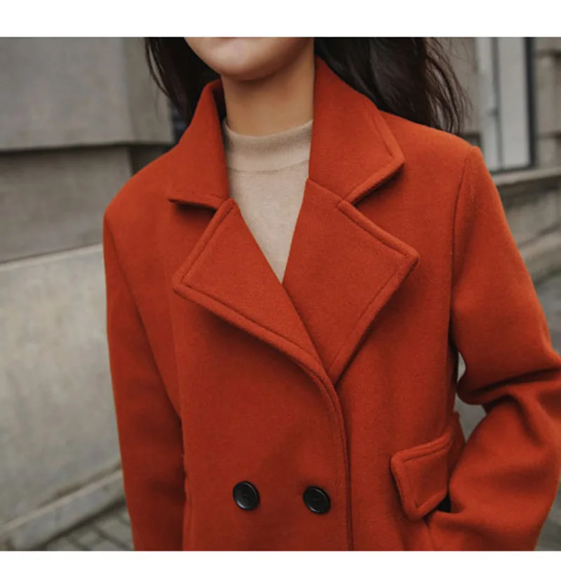 Осенне зимние женские шерстяные пальто 2019 Корейская версия высококачественные
