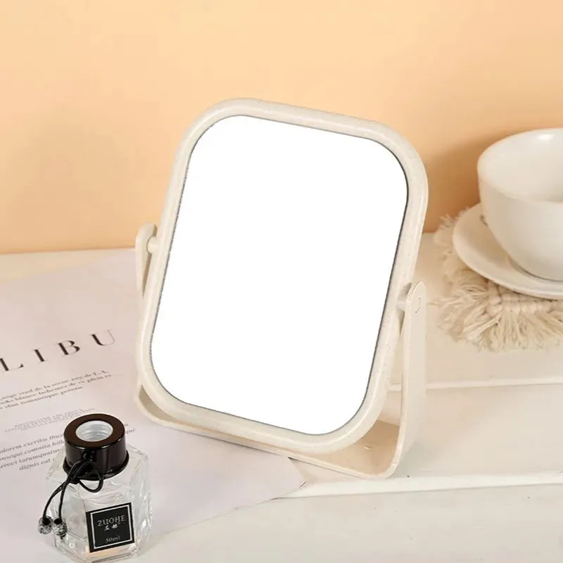 

INS Multi-functional Portable Desktop HD Makeup Mirror 2-Face Rotatable Contracted Bright Cosmetic Beauty Mirrors
