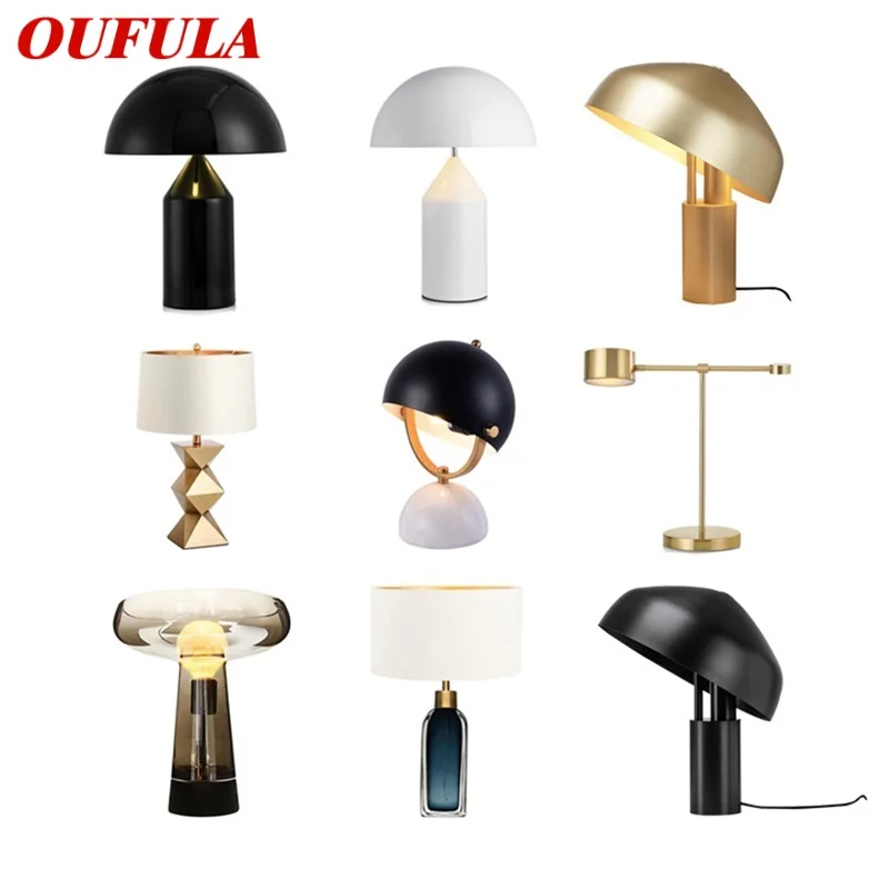 

OUFULA Contemporary Lamp For Table Various Design E27 Desk Light Home LED Decoration Foyer Living Room Office Bedroom