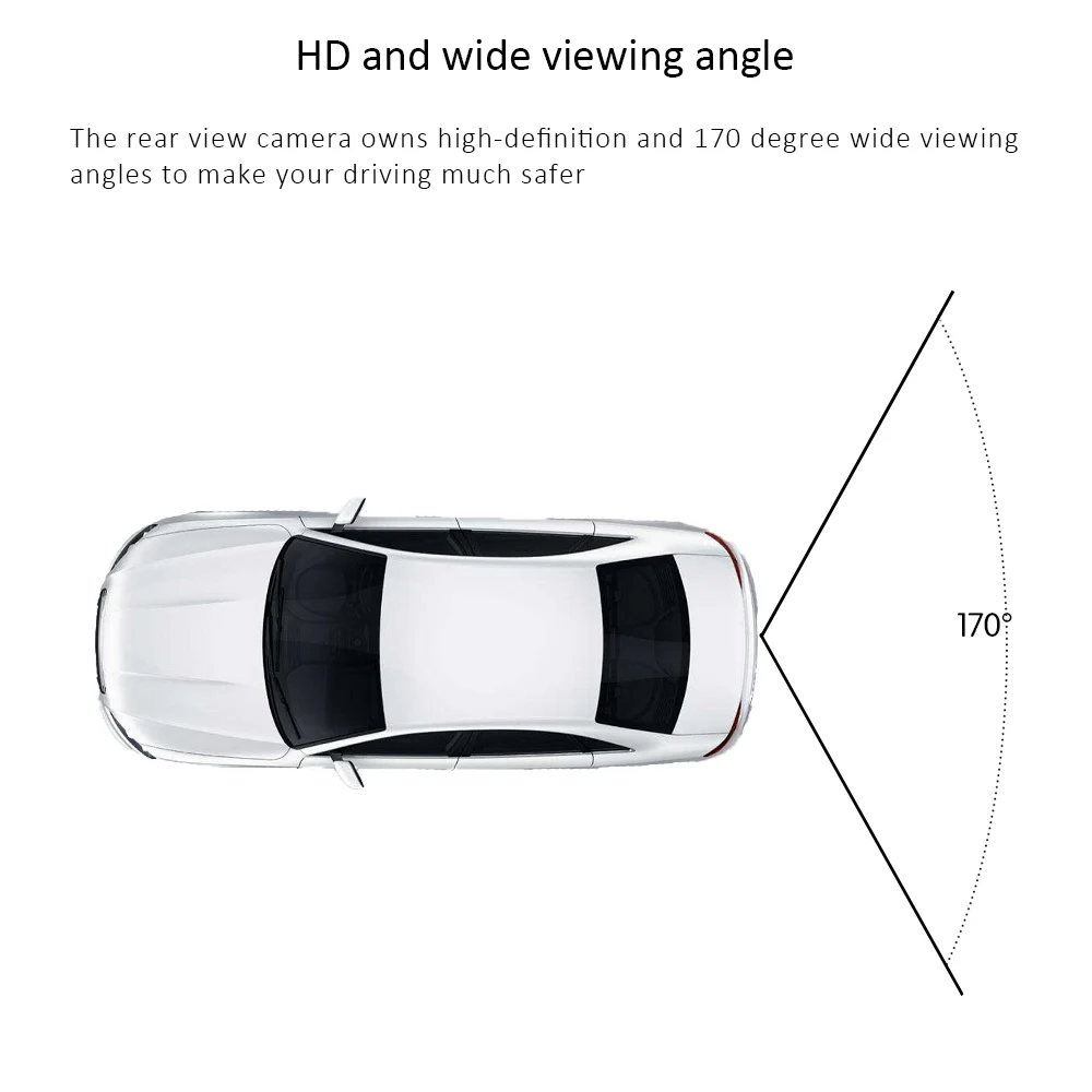 

AOZBZ Car Rear View Camera Chamber License HD Night Vision Reserve Rear View Camera Car Rearview Camera Backup Parking Camera