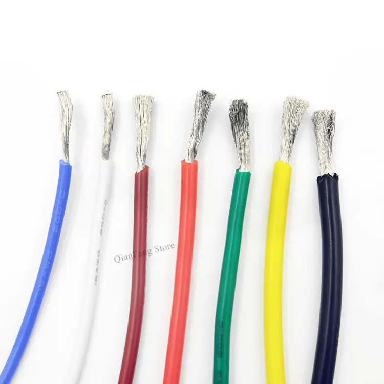 1 м 8AWG силиконовый резиновый медный провод электронный светодиодный